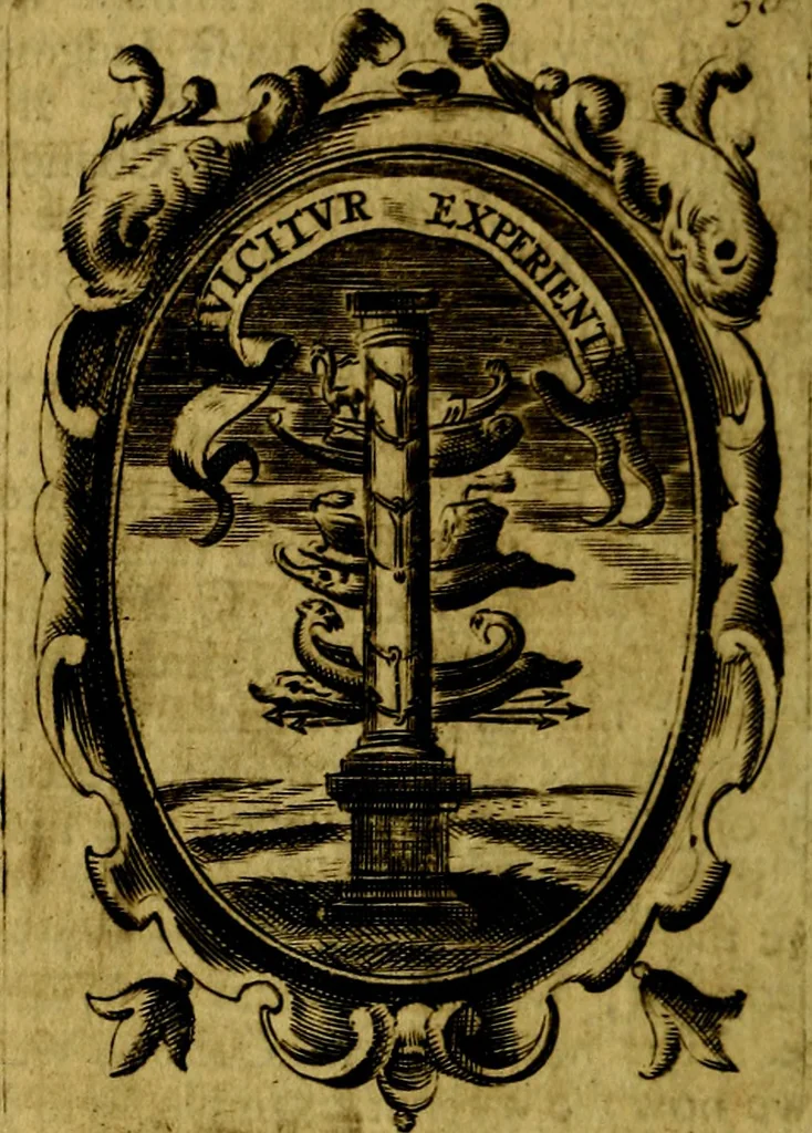 An illustration from The royal politician represented in one hundred emblems, 1700, leaf 239