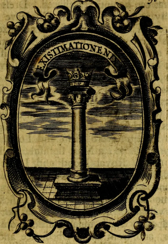 An illustration from The royal politician represented in one hundred emblems, 1700, leaf 250