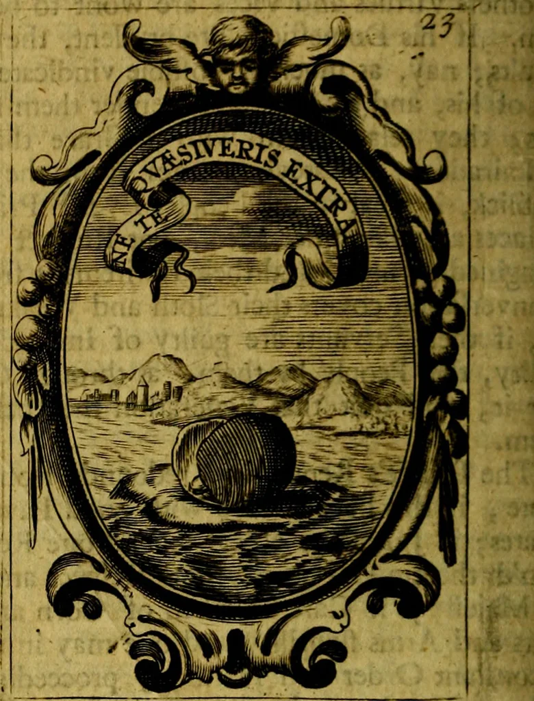 An illustration from The royal politician represented in one hundred emblems, 1700, leaf 259