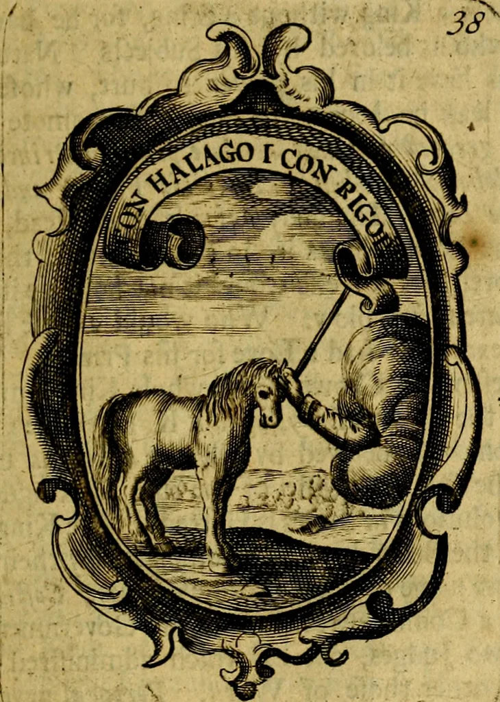 An illustration from The royal politician represented in one hundred emblems, 1700, leaf 298
