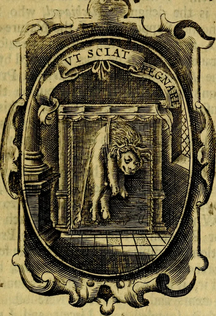 An illustration from The royal politician represented in one hundred emblems, 1700, leaf 328