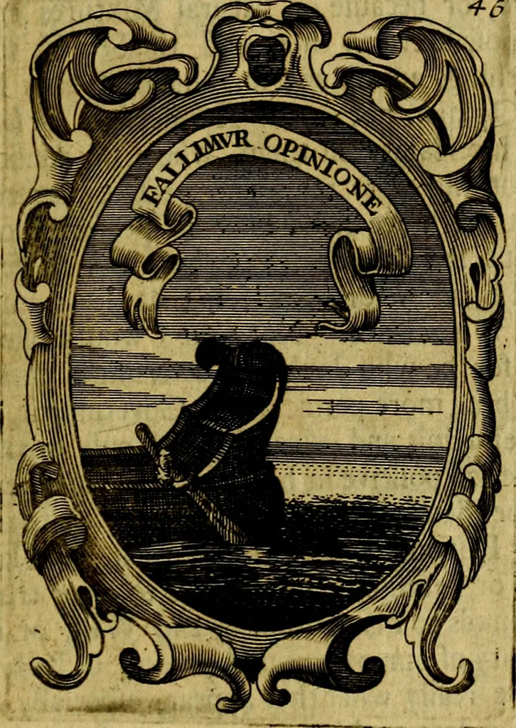 An illustration from The royal politician represented in one hundred emblems, 1700, leaf 344