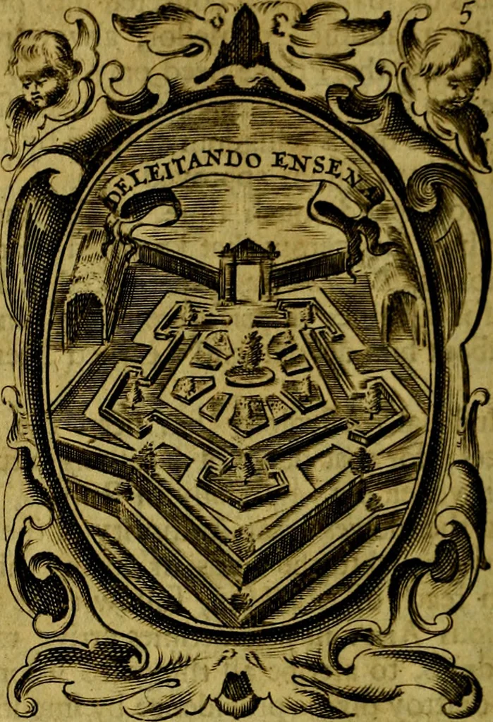 An illustration from The royal politician represented in one hundred emblems, 1700, leaf 59