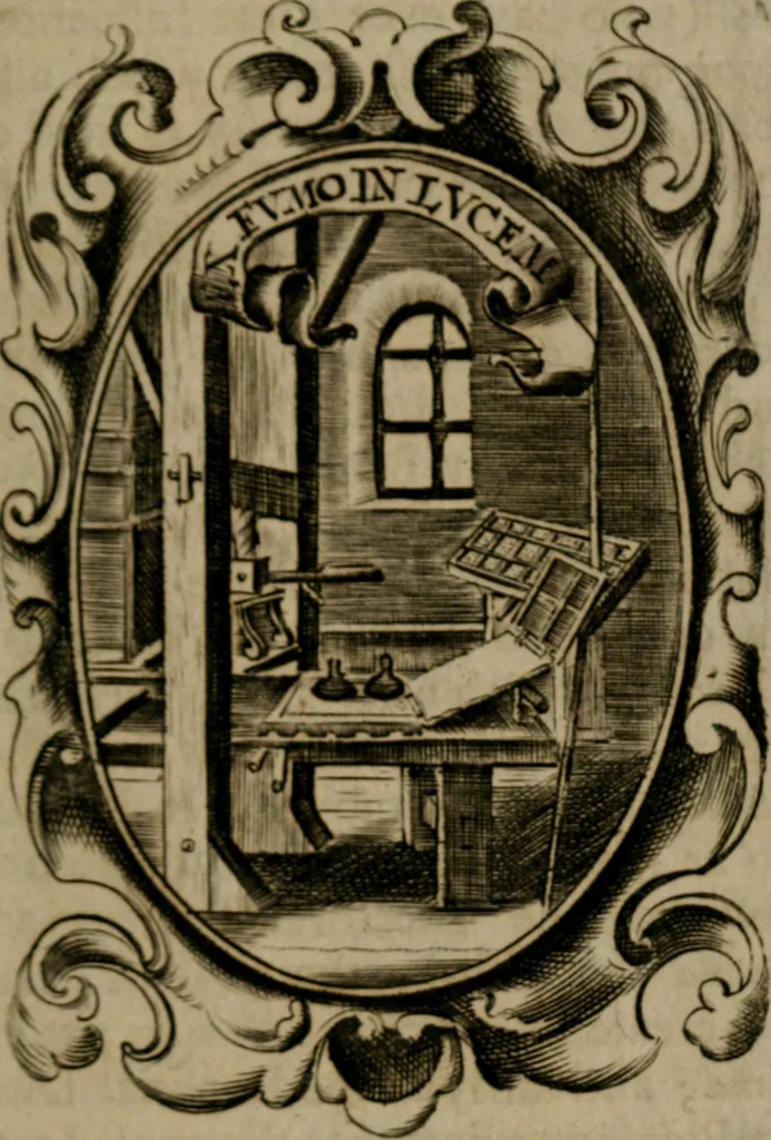 An illustration from The royal politician represented in one hundred emblems, 1700, leaf 14