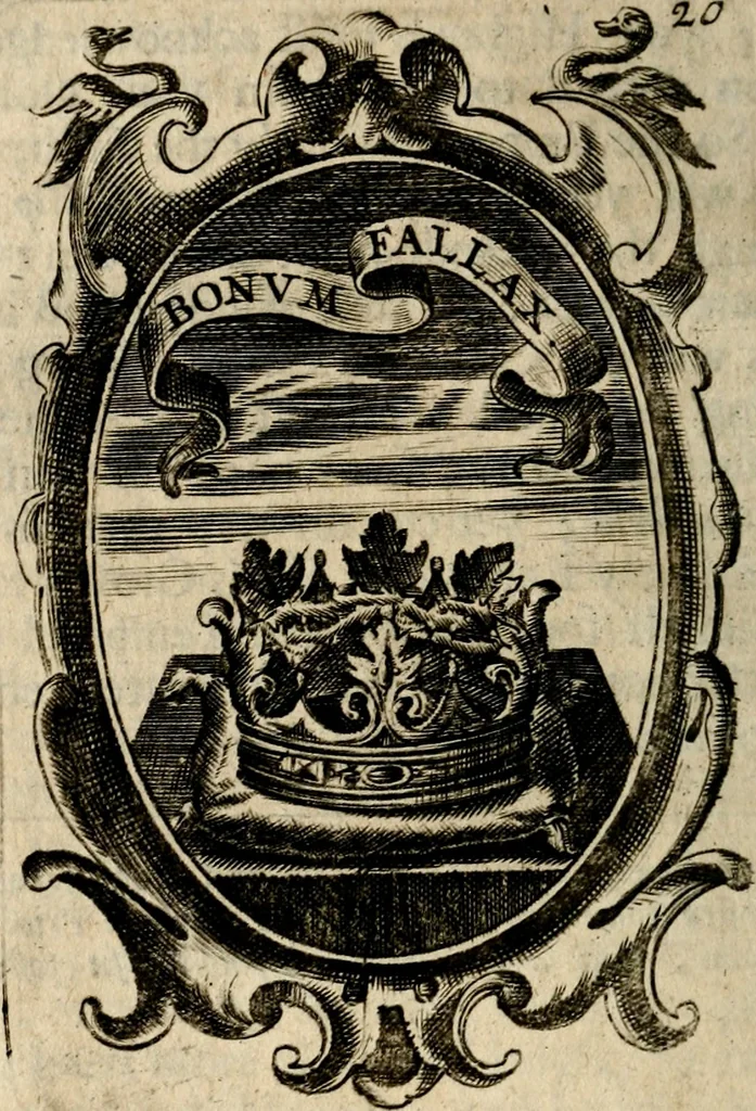 An illustration from The royal politician represented in one hundred emblems, 1700, leaf 169