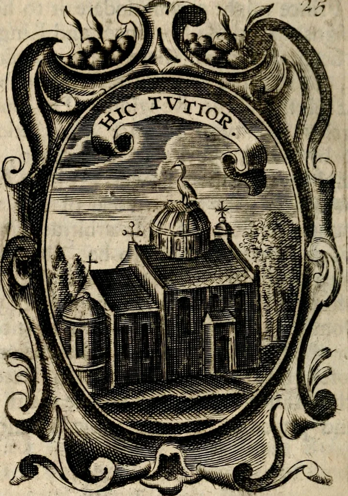 An illustration from The royal politician represented in one hundred emblems, 1700, leaf 211