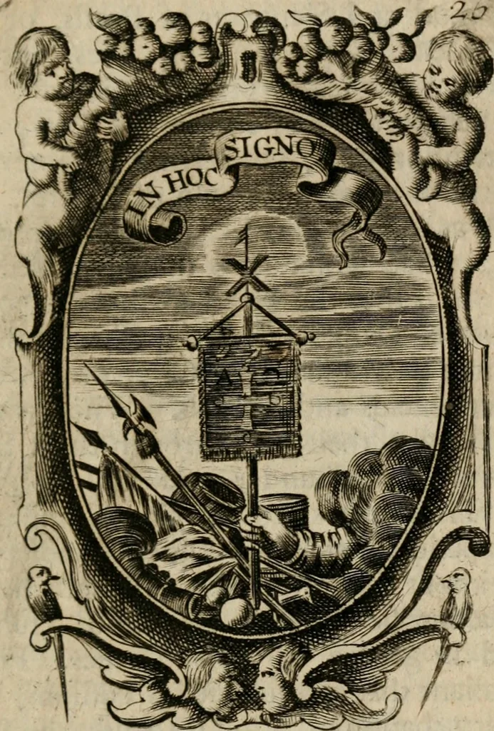 An illustration from The royal politician represented in one hundred emblems, 1700, leaf 216