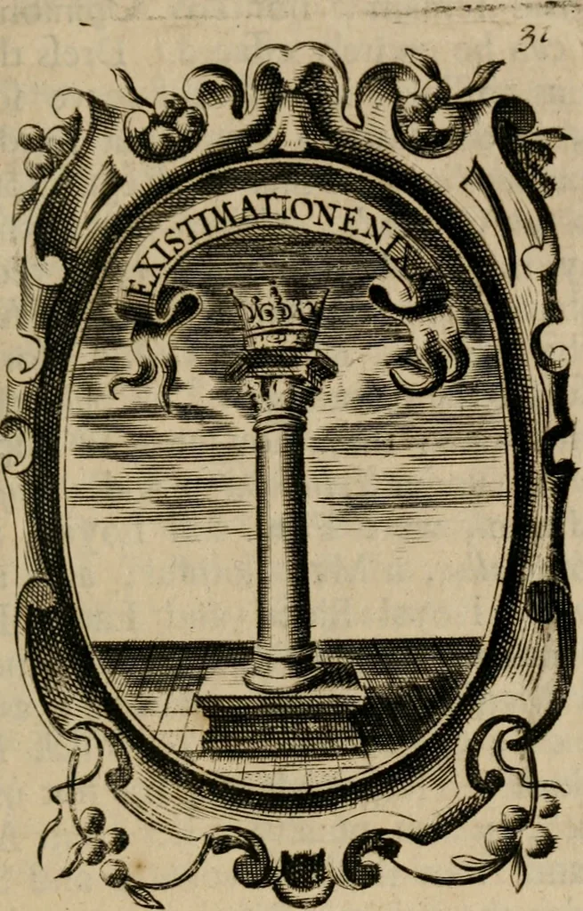 An illustration from The royal politician represented in one hundred emblems, 1700, leaf 252