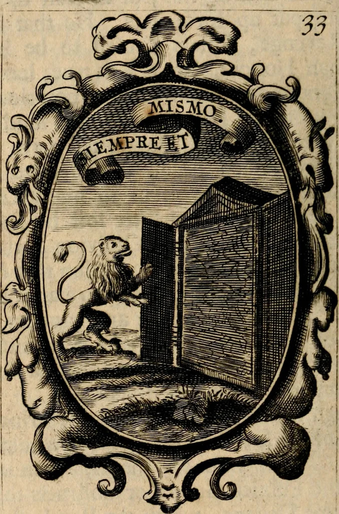 An illustration from The royal politician represented in one hundred emblems, 1700, leaf 267