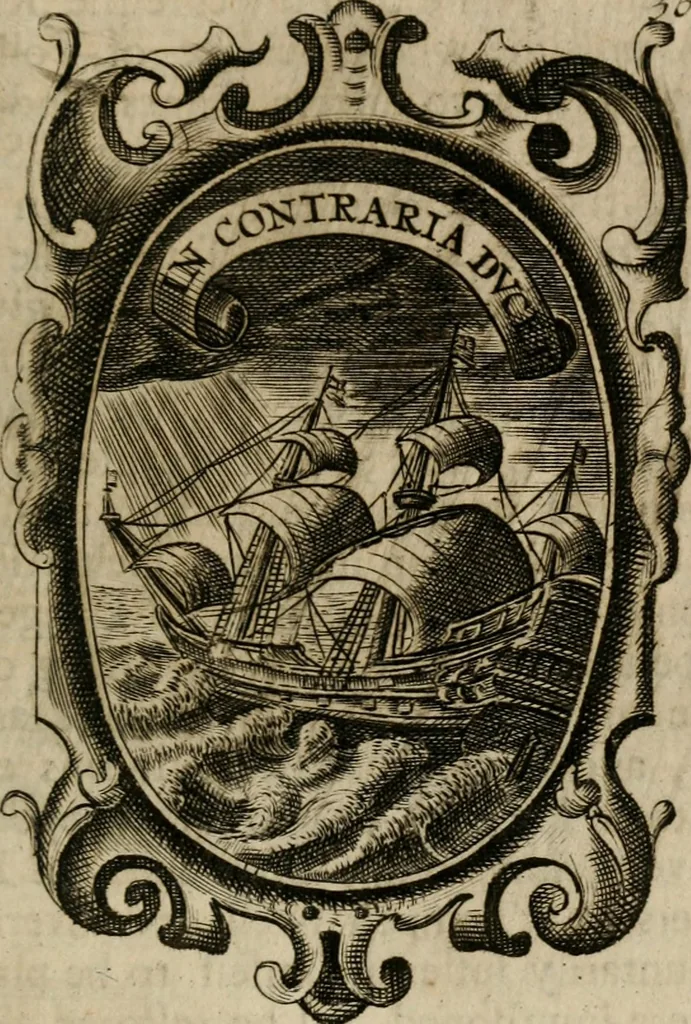 An illustration from The royal politician represented in one hundred emblems, 1700, leaf 286