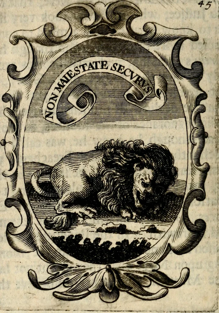 An illustration from The royal politician represented in one hundred emblems, 1700, leaf 343