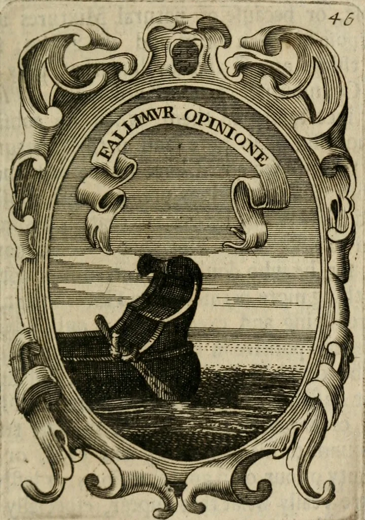 An illustration from The royal politician represented in one hundred emblems, 1700, leaf 346