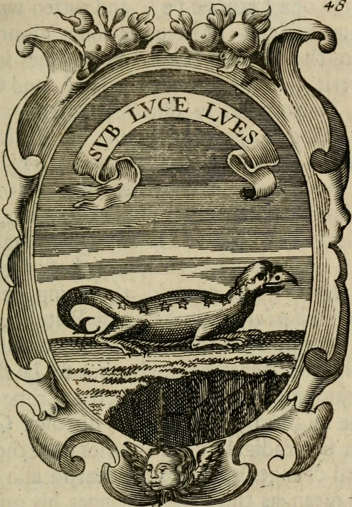 An illustration from The royal politician represented in one hundred emblems, 1700, leaf 364
