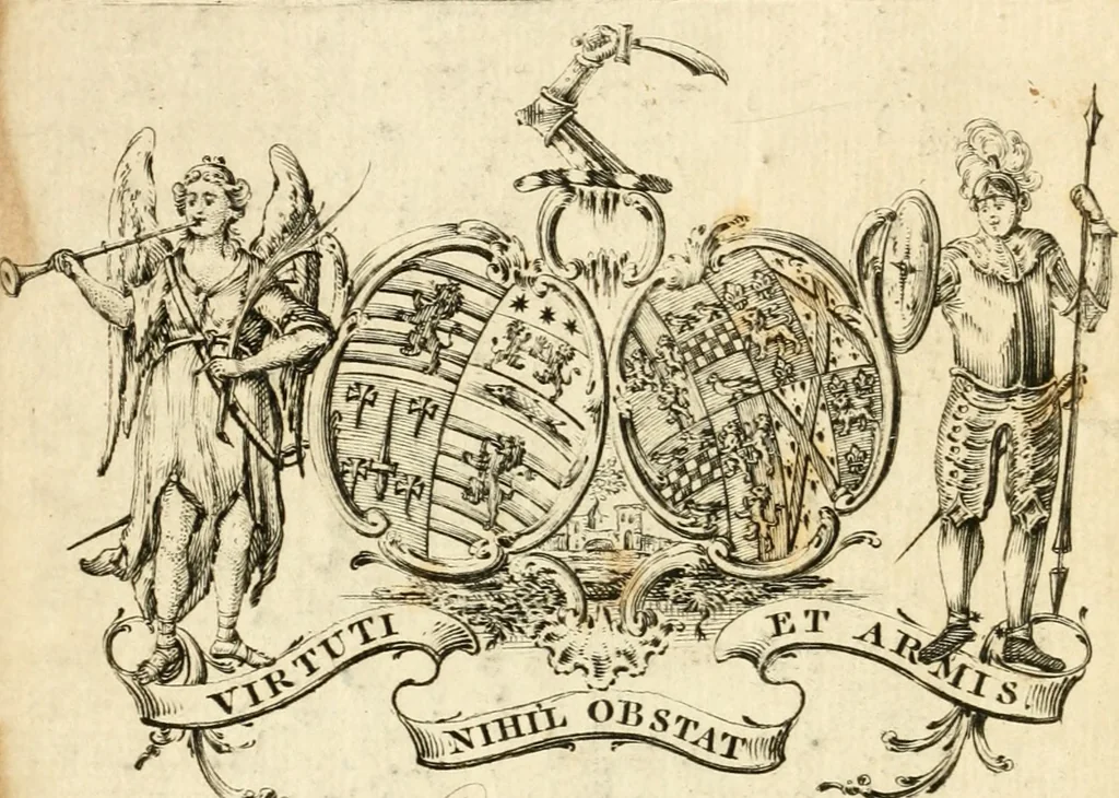 An illustration from The royal politician represented in one hundred emblems, 1700, leaf 1