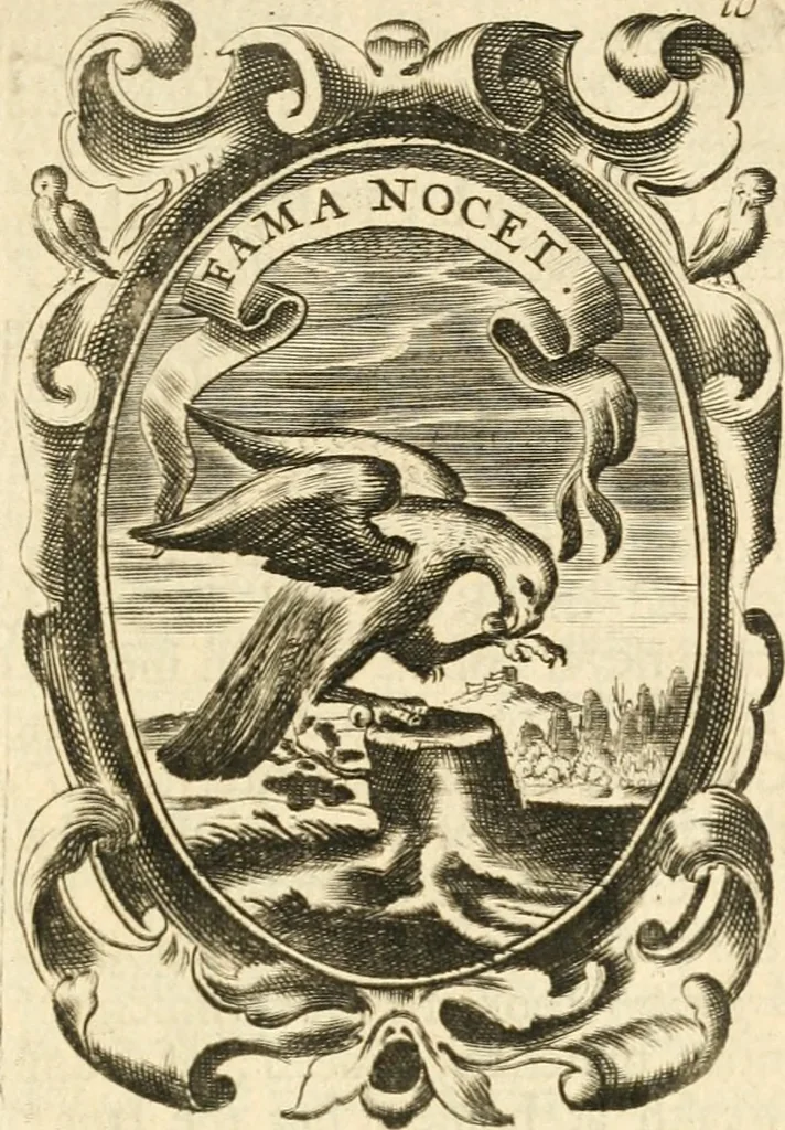 An illustration from The royal politician represented in one hundred emblems, 1700, leaf 100