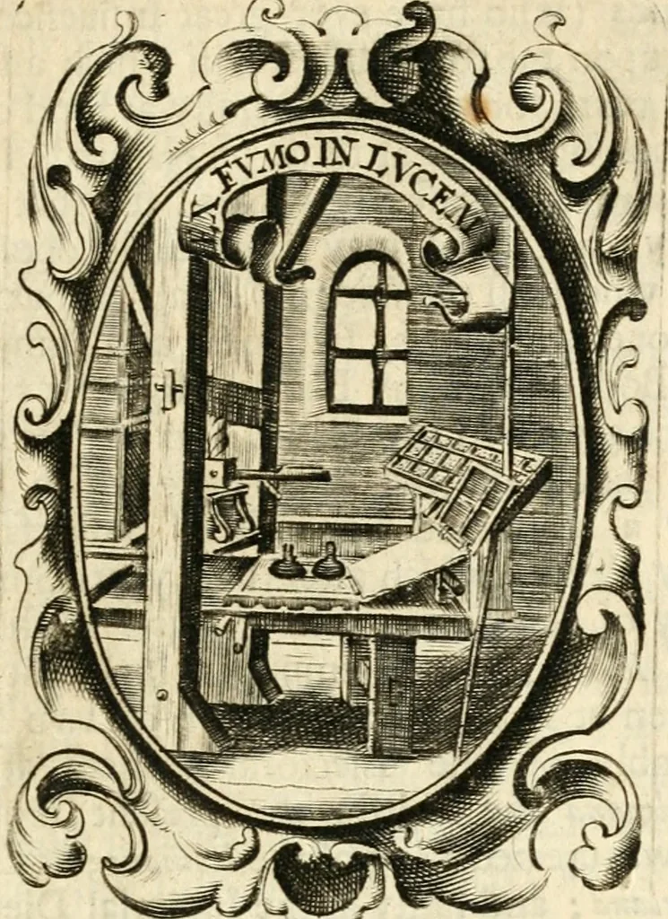 An illustration from The royal politician represented in one hundred emblems, 1700, leaf 12