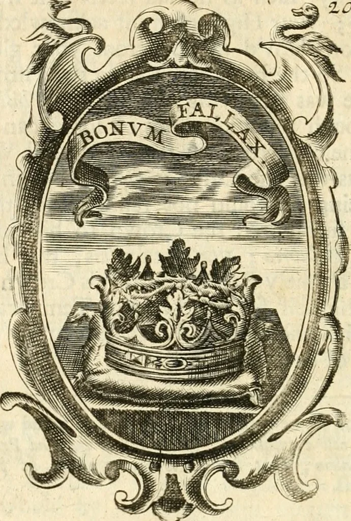 An illustration from The royal politician represented in one hundred emblems, 1700, leaf 169