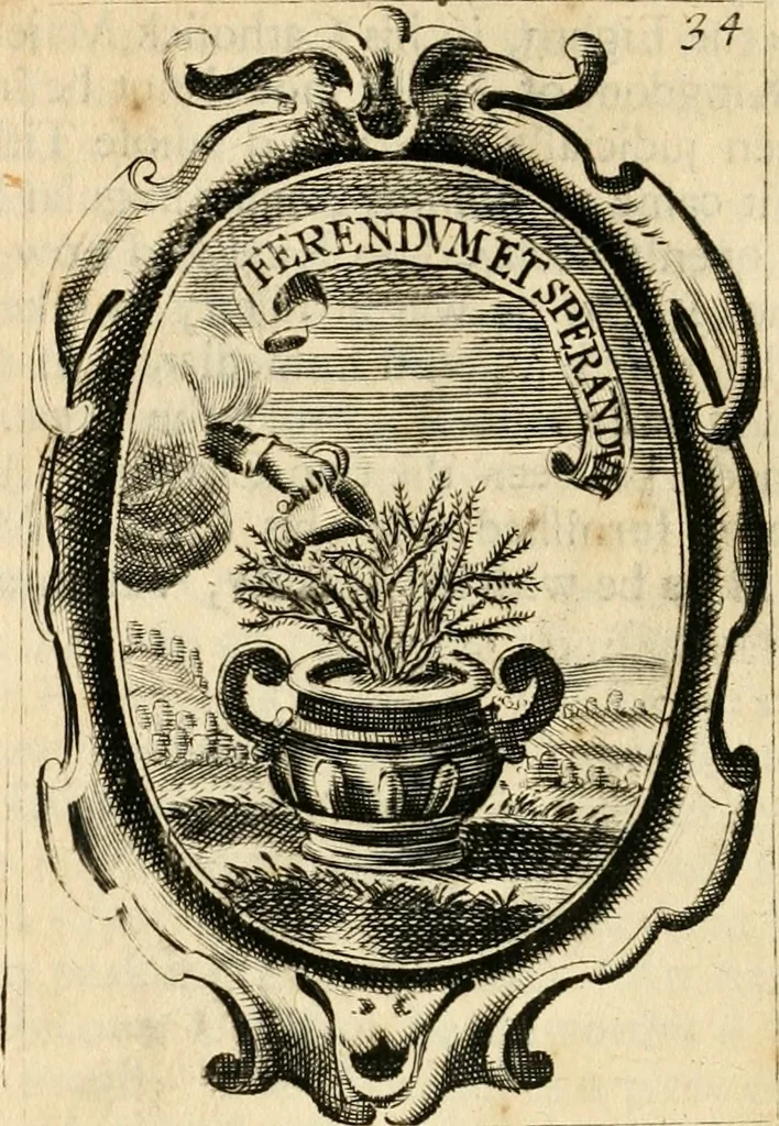 An illustration from The royal politician represented in one hundred emblems, 1700, leaf 277