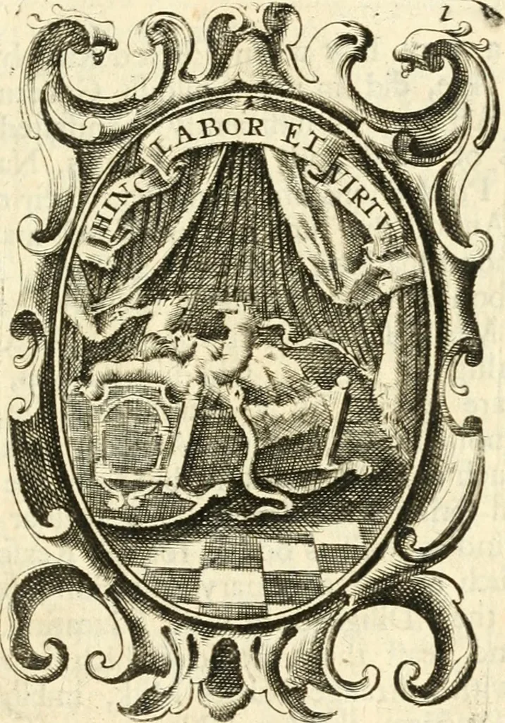 An illustration from The royal politician represented in one hundred emblems, 1700, leaf 28