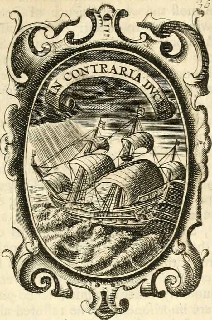 An illustration from The royal politician represented in one hundred emblems, 1700, leaf 286