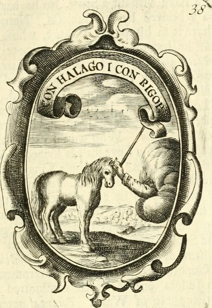 An illustration from The royal politician represented in one hundred emblems, 1700, leaf 300