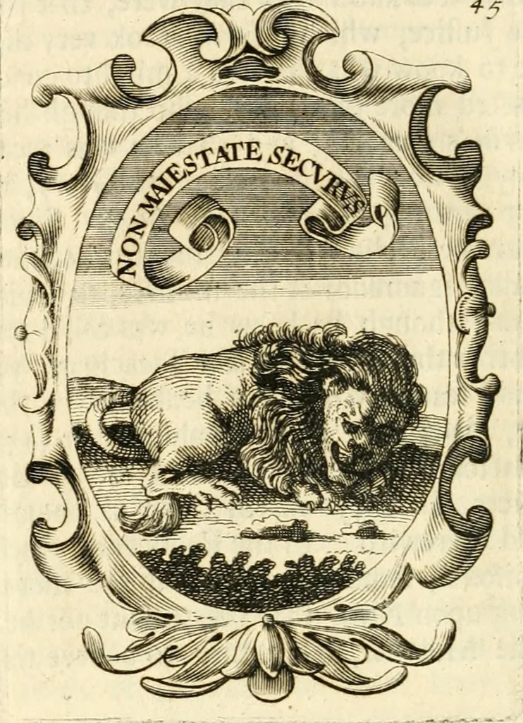 An illustration from The royal politician represented in one hundred emblems, 1700, leaf 343