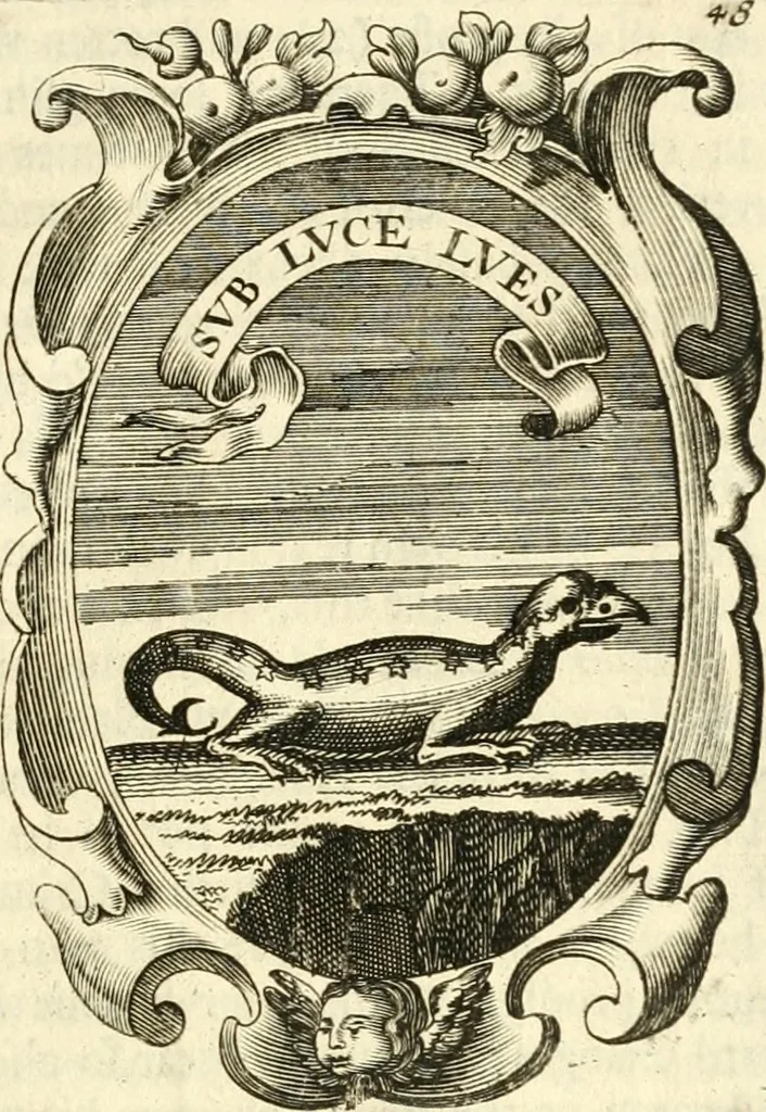 An illustration from The royal politician represented in one hundred emblems, 1700, leaf 364