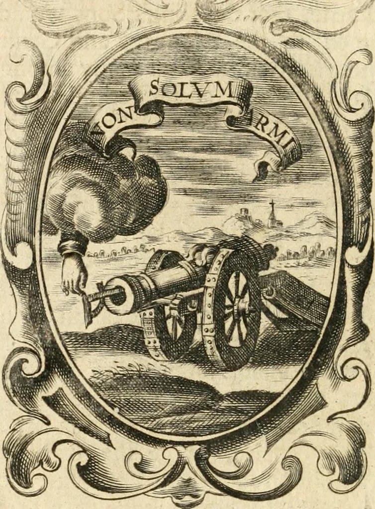 An illustration from The royal politician represented in one hundred emblems, 1700, leaf 53
