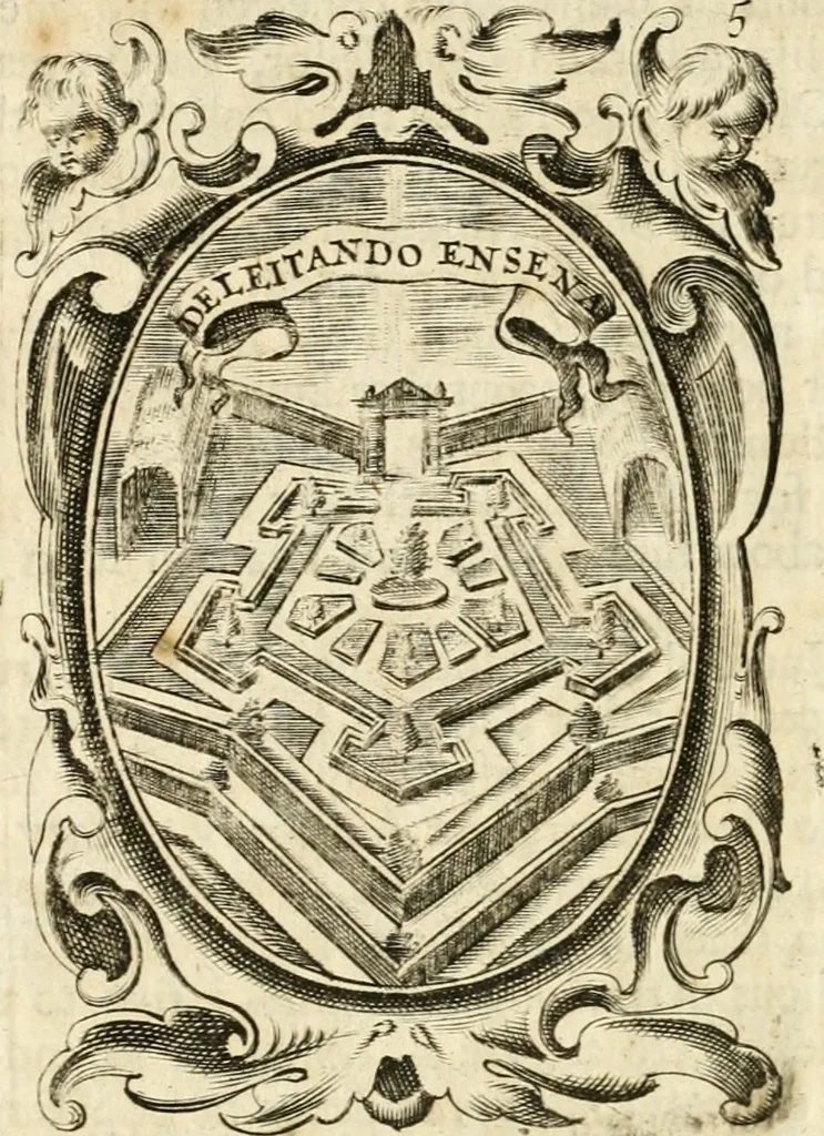 An illustration from The royal politician represented in one hundred emblems, 1700, leaf 61