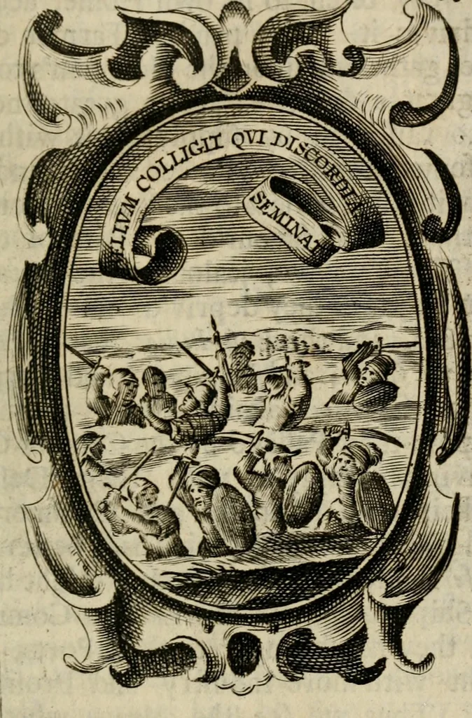 An illustration from The royal politician represented in one hundred emblems, 1700, leaf 206