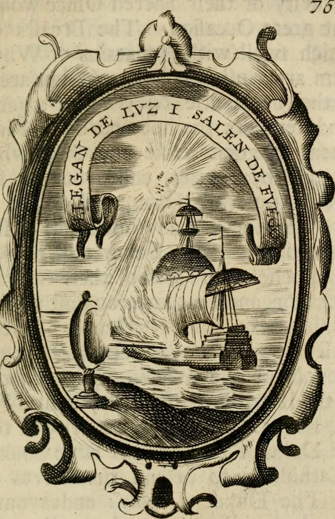 An illustration from The royal politician represented in one hundred emblems, 1700, leaf 212