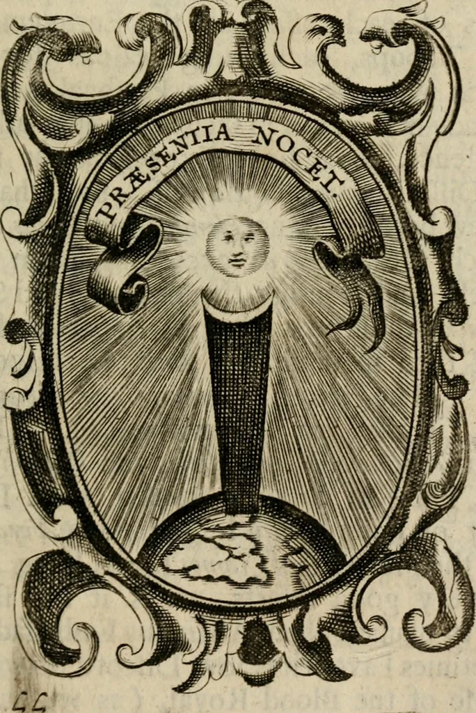 An illustration from The royal politician represented in one hundred emblems, 1700, leaf 216