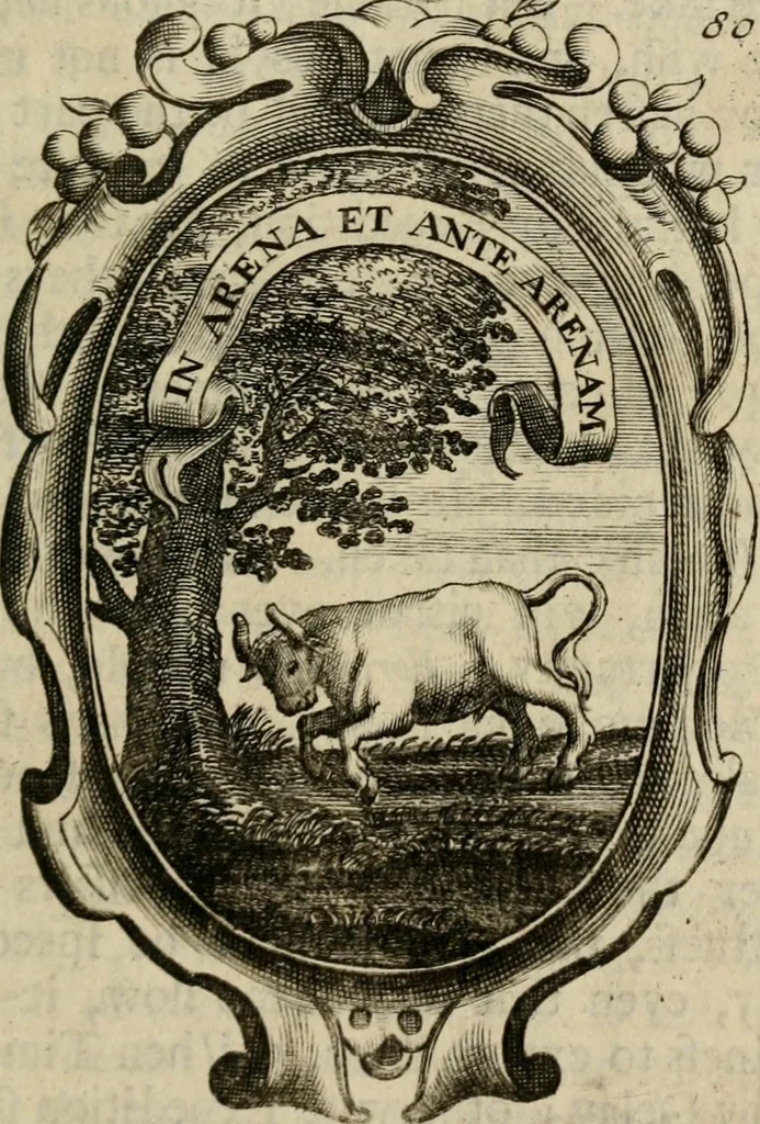 An illustration from The royal politician represented in one hundred emblems, 1700, leaf 230