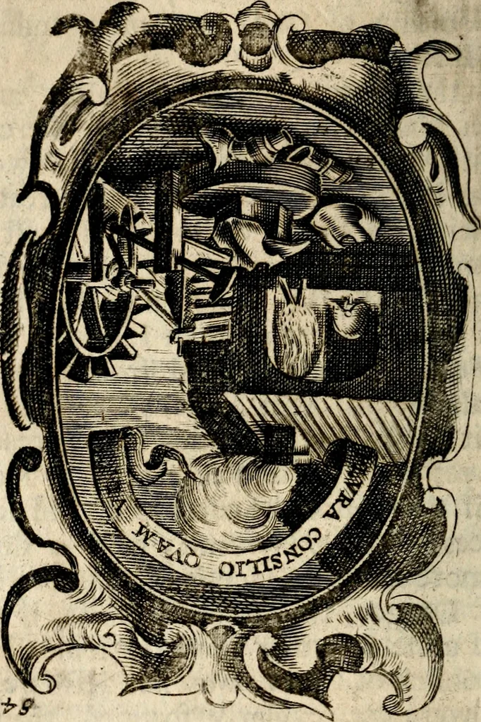An illustration from The royal politician represented in one hundred emblems, 1700, leaf 265