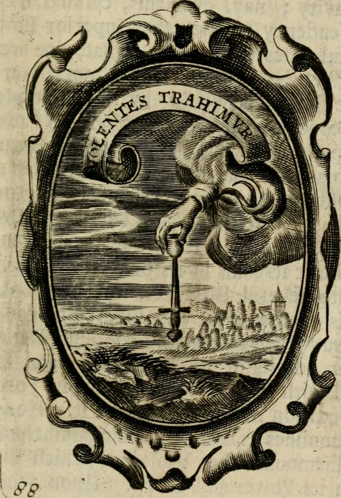 An illustration from The royal politician represented in one hundred emblems, 1700, leaf 288