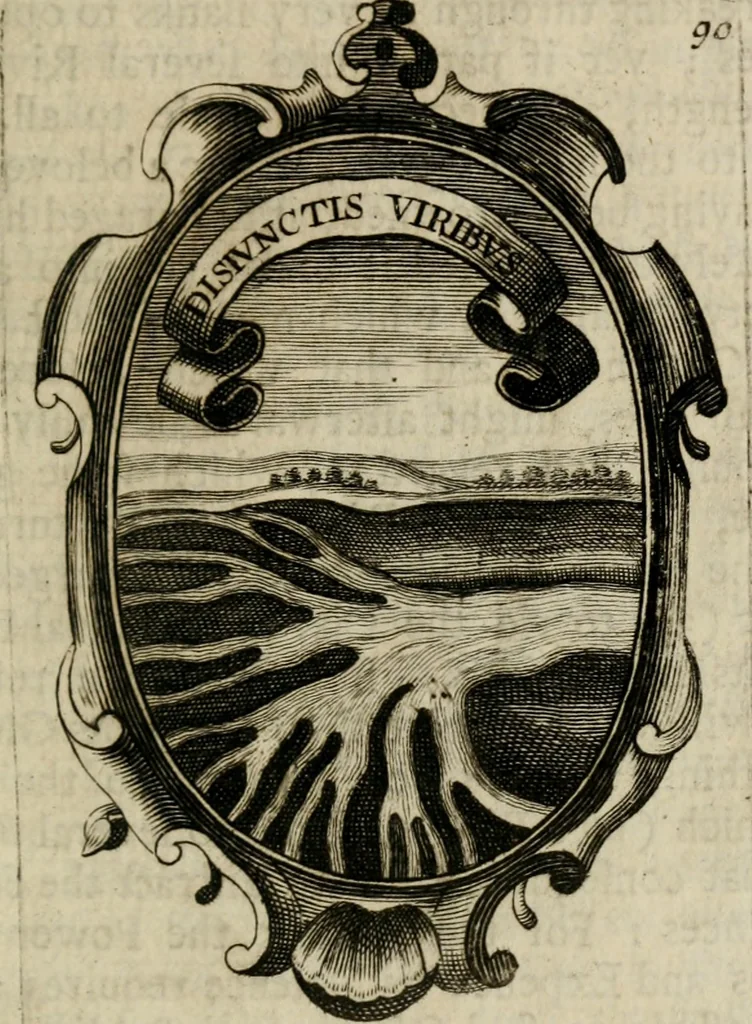 An illustration from The royal politician represented in one hundred emblems, 1700, leaf 300