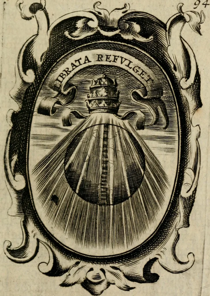 An illustration from The royal politician represented in one hundred emblems, 1700, leaf 322
