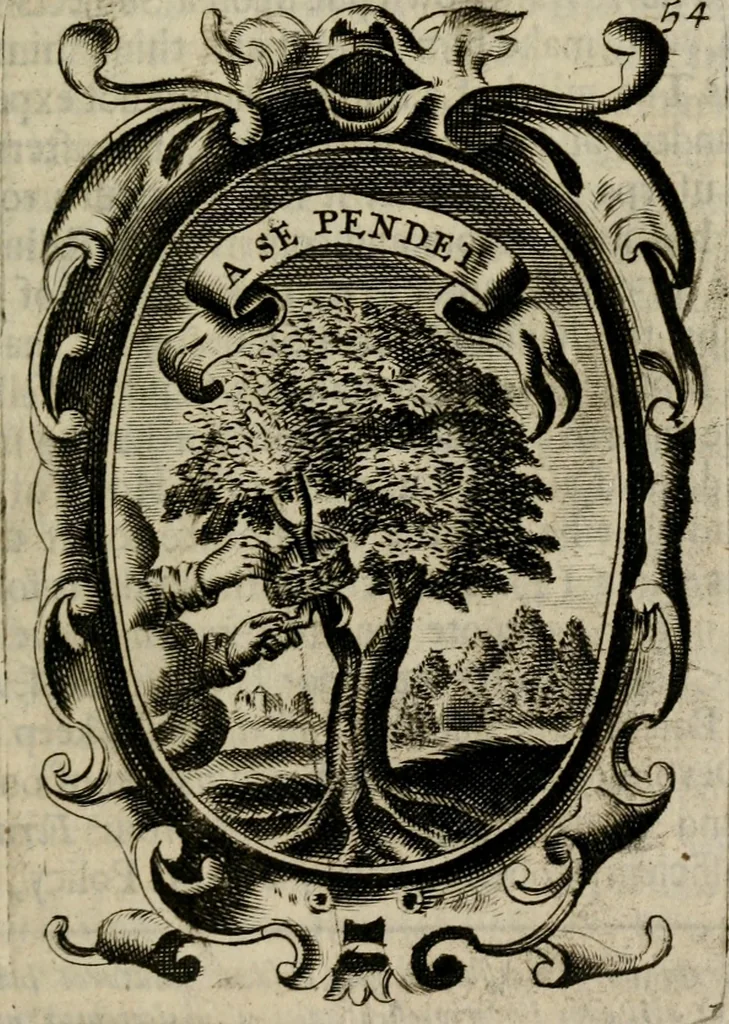 An illustration from The royal politician represented in one hundred emblems, 1700, leaf 34