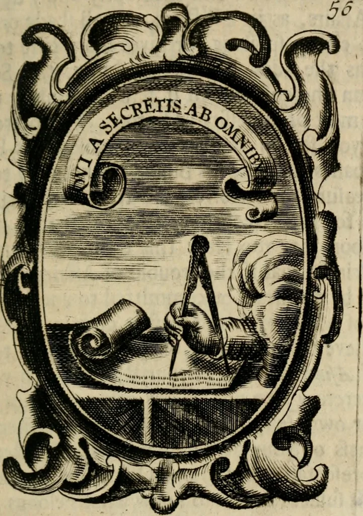 An illustration from The royal politician represented in one hundred emblems, 1700, leaf 52