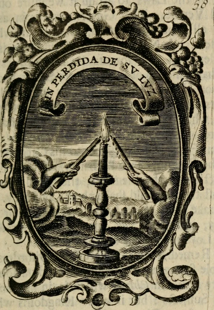 An illustration from The royal politician represented in one hundred emblems, 1700, leaf 68