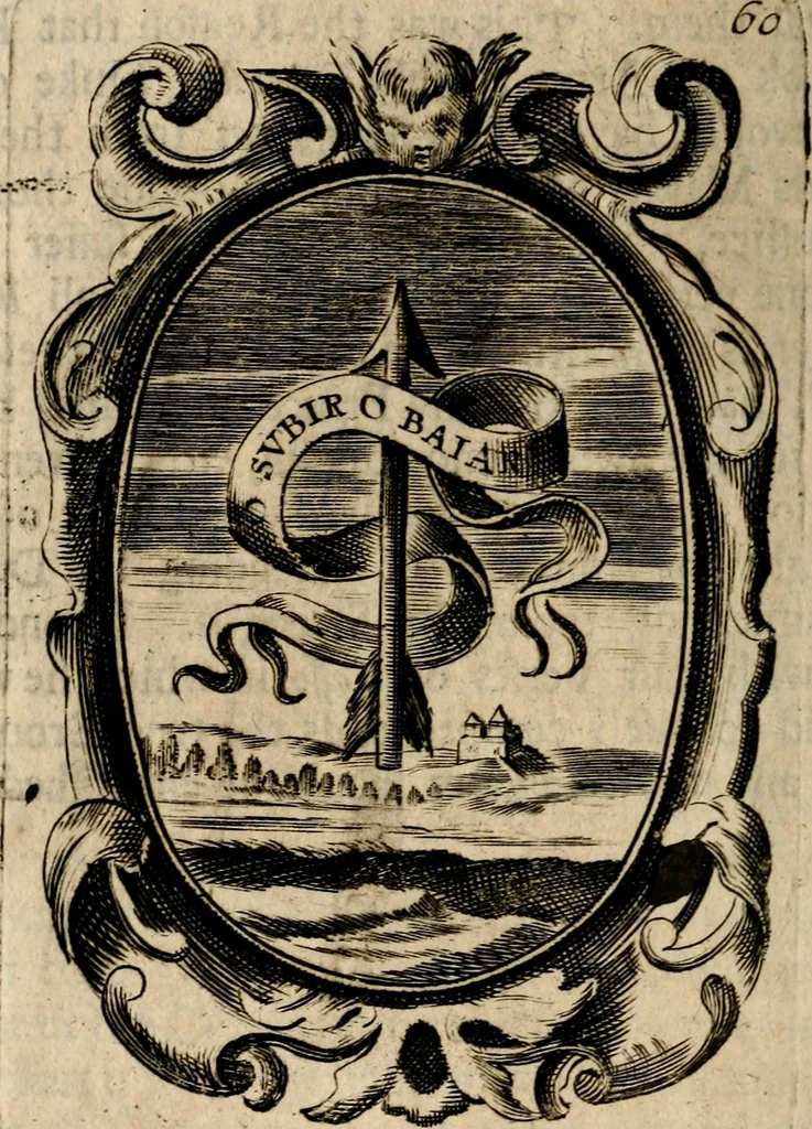 An illustration from The royal politician represented in one hundred emblems, 1700, leaf 95