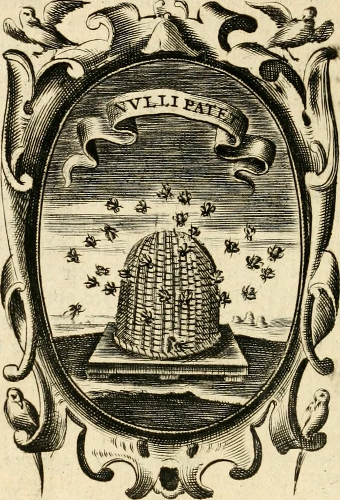 An illustration from The royal politician represented in one hundred emblems, 1700, leaf 107