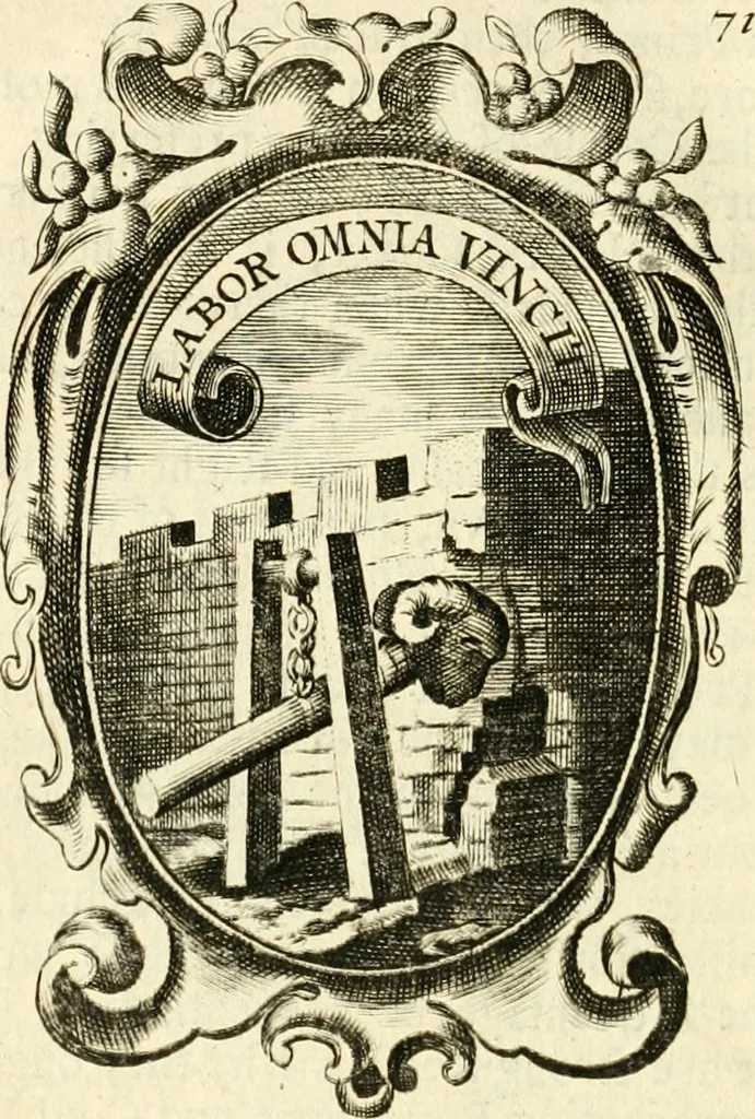 An illustration from The royal politician represented in one hundred emblems, 1700, leaf 173