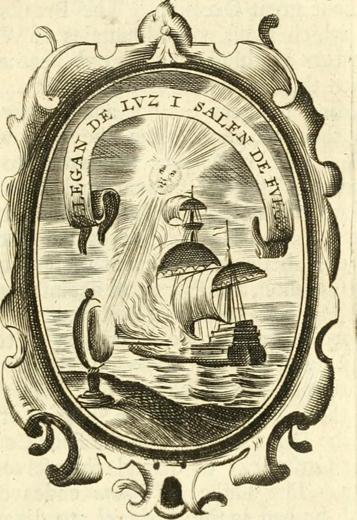 An illustration from The royal politician represented in one hundred emblems, 1700, leaf 208