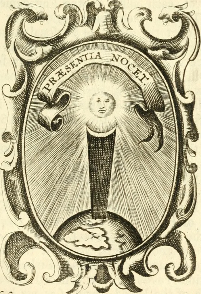 An illustration from The royal politician represented in one hundred emblems, 1700, leaf 212