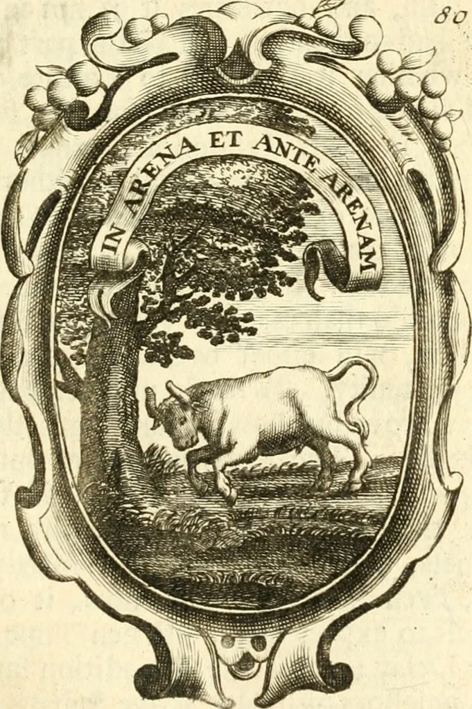 An illustration from The royal politician represented in one hundred emblems, 1700, leaf 226
