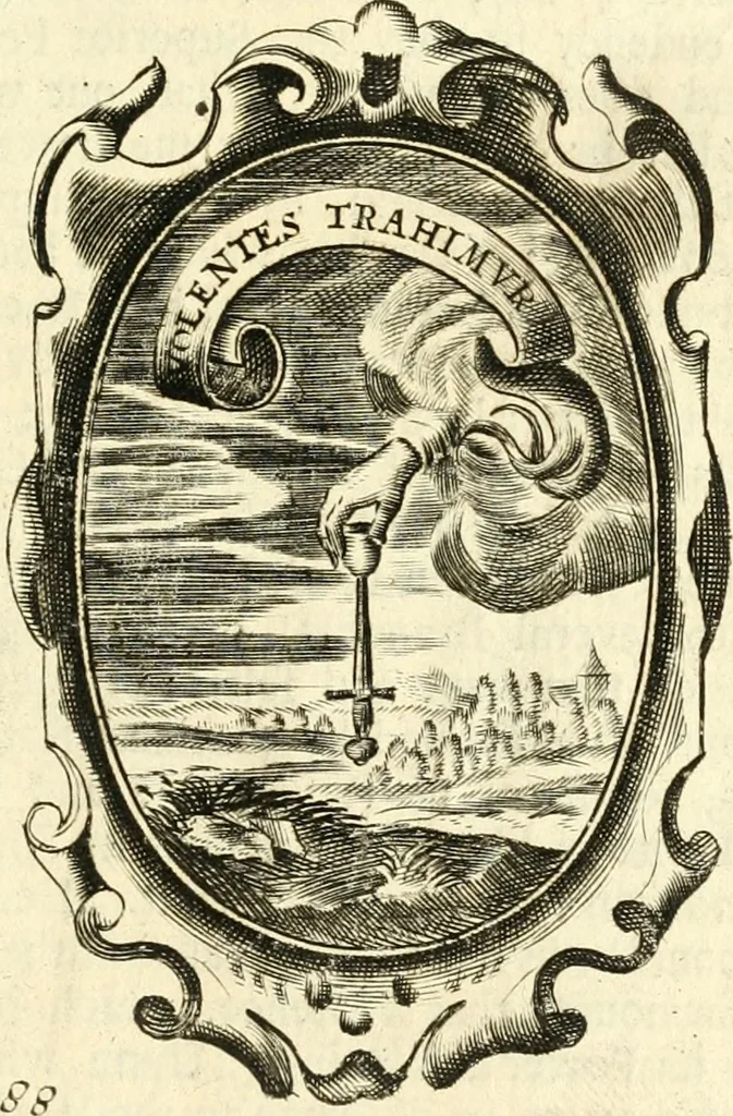 An illustration from The royal politician represented in one hundred emblems, 1700, leaf 284