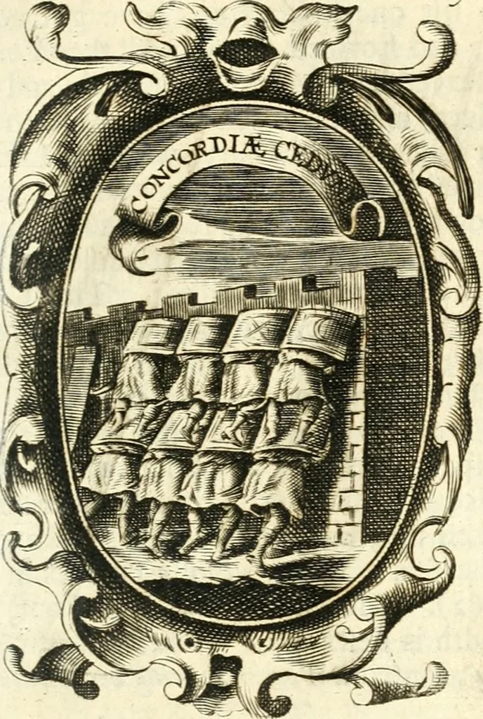 An illustration from The royal politician represented in one hundred emblems, 1700, leaf 290
