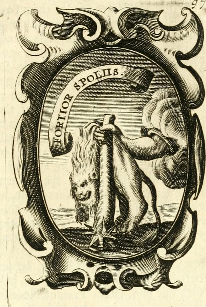 An illustration from The royal politician represented in one hundred emblems, 1700, leaf 346