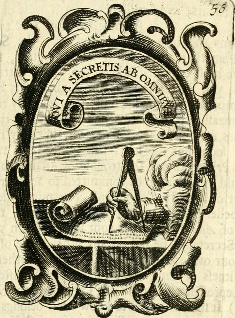 An illustration from The royal politician represented in one hundred emblems, 1700, leaf 48